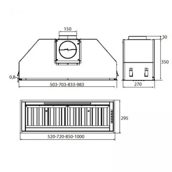 Built-in hood AIRFORCE INCASSO PRO S48HE CCINCP52501, 3 imageBuilt-in hood AIRFORCE INCASSO PRO S48HE CCINCP52501, 3 imageBuilt-in hood AIRFORCE INCASSO PRO S48HE CCINCP52501, 3 image