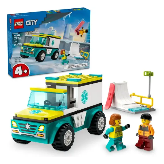 Lego LEGO Constructor CITY EMERGENCY AMBULANCE AND SNOWBOARDERLego LEGO Constructor CITY EMERGENCY AMBULANCE AND SNOWBOARDERLego LEGO Constructor CITY EMERGENCY AMBULANCE AND SNOWBOARDER