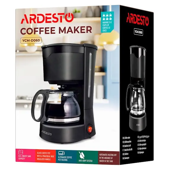 Ardesto Coffeemaker YCM-D060, 6 imageArdesto Coffeemaker YCM-D060, 6 imageArdesto Coffeemaker YCM-D060, 6 image