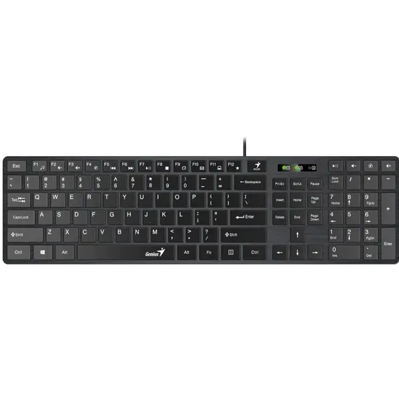 Keyboard and mouse Genius, Keyboard Slim SlimStar C126, RU, USB Black GK-21003, 2 imageKeyboard and mouse Genius, Keyboard Slim SlimStar C126, RU, USB Black GK-21003, 2 imageKeyboard and mouse Genius, Keyboard Slim SlimStar C126, RU, USB Black GK-21003, 2 image
