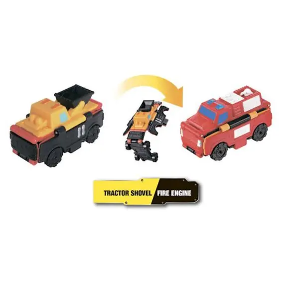 სათამაშო მანქანა TransRacers Tractor Shovel & Fire Engine, 2 imageსათამაშო მანქანა TransRacers Tractor Shovel & Fire Engine, 2 imageსათამაშო მანქანა TransRacers Tractor Shovel & Fire Engine, 2 image