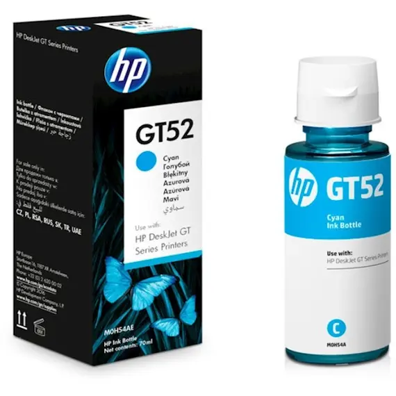 Cartridge HP GT52 Cyan Original Ink BottleCartridge HP GT52 Cyan Original Ink BottleCartridge HP GT52 Cyan Original Ink Bottle