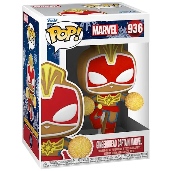 სათამაშო საკოლექციო ფიგურა Funko POP! Bobble Marvel Holiday Gingerbread Captain Marvel 50661სათამაშო საკოლექციო ფიგურა Funko POP! Bobble Marvel Holiday Gingerbread Captain Marvel 50661სათამაშო საკოლექციო ფიგურა Funko POP! Bobble Marvel Holiday Gingerbread Captain Marvel 50661