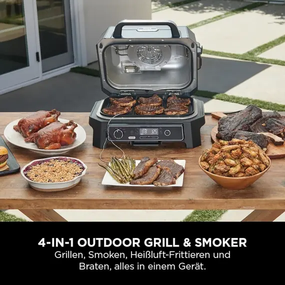 Ninja OG850EU Woodfire Pro XL, 1700W, Outdoor Grill, Black/Silver, 4 imageNinja OG850EU Woodfire Pro XL, 1700W, Outdoor Grill, Black/Silver, 4 imageNinja OG850EU Woodfire Pro XL, 1700W, Outdoor Grill, Black/Silver, 4 image