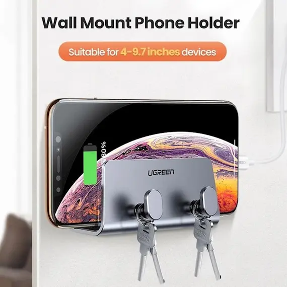 მობილურის დამჭერი UGREEN LP193 (70584), Wall Mount, Phone Holder, Grey, 6 imageმობილურის დამჭერი UGREEN LP193 (70584), Wall Mount, Phone Holder, Grey, 6 imageმობილურის დამჭერი UGREEN LP193 (70584), Wall Mount, Phone Holder, Grey, 6 image