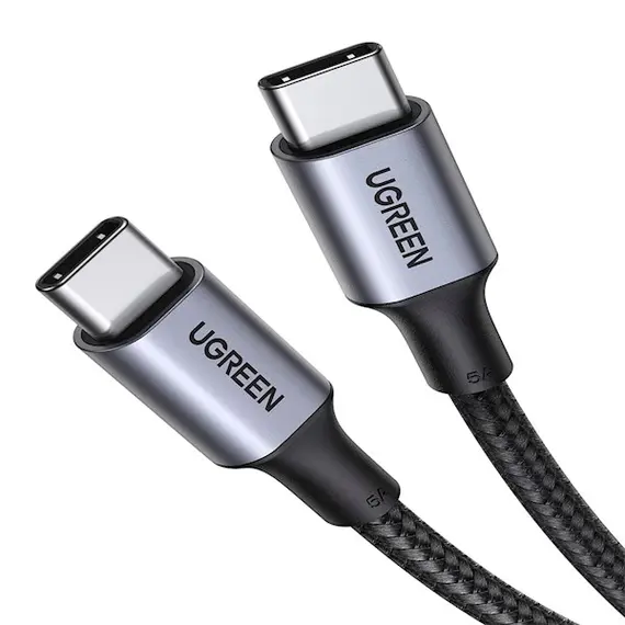 USB cable UGREEN US316 (90120), 100W, Type-c to Type-c, 3m, BlackUSB cable UGREEN US316 (90120), 100W, Type-c to Type-c, 3m, BlackUSB cable UGREEN US316 (90120), 100W, Type-c to Type-c, 3m, Black