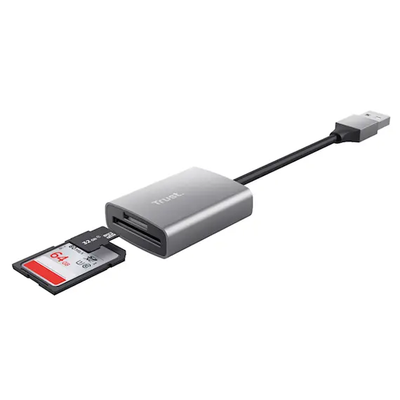 Card reader Trust Dalyx, USB-A Connector With Memory Card Reader, Grey, 3 imageCard reader Trust Dalyx, USB-A Connector With Memory Card Reader, Grey, 3 imageCard reader Trust Dalyx, USB-A Connector With Memory Card Reader, Grey, 3 image