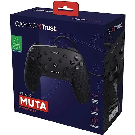 ჯოისტიკი Trust Gaming 24789 GXT541 Muta, Controller, Wired, USB, Black, 5 imageჯოისტიკი Trust Gaming 24789 GXT541 Muta, Controller, Wired, USB, Black, 5 imageჯოისტიკი Trust Gaming 24789 GXT541 Muta, Controller, Wired, USB, Black, 5 image