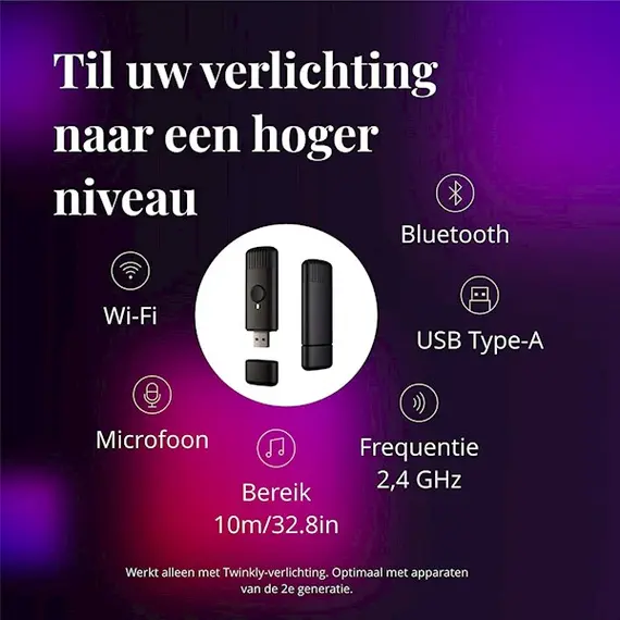 Light adapter Twinkly TMD01USB Music Dongle Adapter, USB, Gen II, 5 imageLight adapter Twinkly TMD01USB Music Dongle Adapter, USB, Gen II, 5 imageLight adapter Twinkly TMD01USB Music Dongle Adapter, USB, Gen II, 5 image