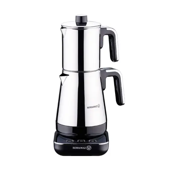 ჩაის დასაყენებელი Korkmaz A850-02 Moderna Electrical Tea pot Set Black/Chromeჩაის დასაყენებელი Korkmaz A850-02 Moderna Electrical Tea pot Set Black/Chromeჩაის დასაყენებელი Korkmaz A850-02 Moderna Electrical Tea pot Set Black/Chrome
