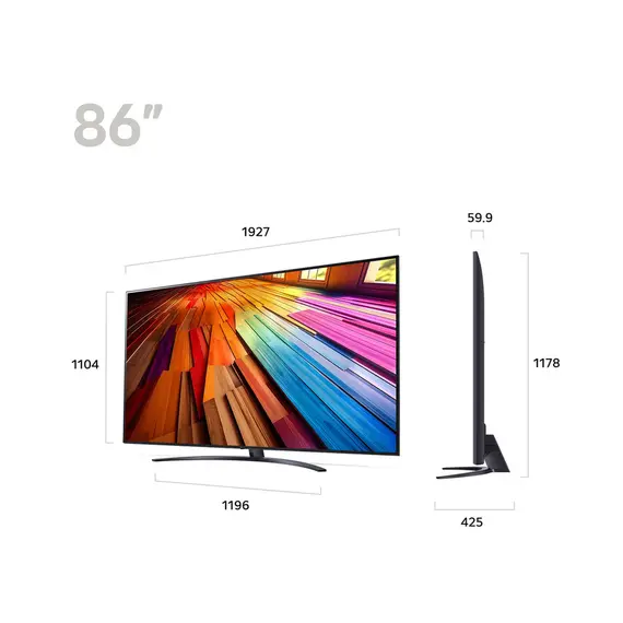 ტელევიზორი LG 86UT81006LA.AMCN  (2024)  IPS Smart 4K 178*/178* HDR10 BT5.1 Wi-Fi 2xUSB 3xHDMI 200x200, 2 imageტელევიზორი LG 86UT81006LA.AMCN  (2024)  IPS Smart 4K 178*/178* HDR10 BT5.1 Wi-Fi 2xUSB 3xHDMI 200x200, 2 imageტელევიზორი LG 86UT81006LA.AMCN  (2024)  IPS Smart 4K 178*/178* HDR10 BT5.1 Wi-Fi 2xUSB 3xHDMI 200x200, 2 image