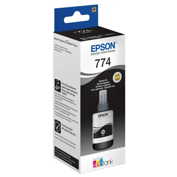კარტრიჯი EPSON T774 Black Pigment 140ml Ink ORIGINAL (C13T77414A) I/C (b) M100/200, 2 imageკარტრიჯი EPSON T774 Black Pigment 140ml Ink ORIGINAL (C13T77414A) I/C (b) M100/200, 2 imageკარტრიჯი EPSON T774 Black Pigment 140ml Ink ORIGINAL (C13T77414A) I/C (b) M100/200, 2 image
