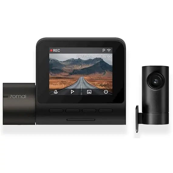 Car video recorder Xiaomi 70Mai A200-1 + RC11, FHD, Built in WiFi, 130°, Dash Cam Set, BlackCar video recorder Xiaomi 70Mai A200-1 + RC11, FHD, Built in WiFi, 130°, Dash Cam Set, BlackCar video recorder Xiaomi 70Mai A200-1 + RC11, FHD, Built in WiFi, 130°, Dash Cam Set, Black