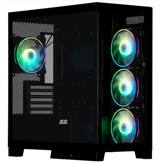 ქეისი 2E Gaming Computer case Fantom GK701B, without PSU, 2xUSB 3.0, 1xUSB Type-C, 4x120mm ARGB, controller with remote, TG Side/Front Panel, mATX, Blackქეისი 2E Gaming Computer case Fantom GK701B, without PSU, 2xUSB 3.0, 1xUSB Type-C, 4x120mm ARGB, controller with remote, TG Side/Front Panel, mATX, Blackქეისი 2E Gaming Computer case Fantom GK701B, without PSU, 2xUSB 3.0, 1xUSB Type-C, 4x120mm ARGB, controller with remote, TG Side/Front Panel, mATX, Black