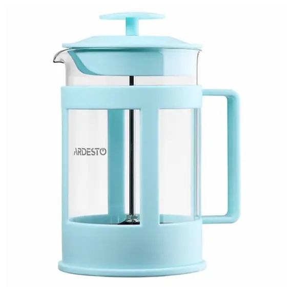 Teapot ARDESTO French press Fresh, 800 ml, tiffany blue, plastic, glassTeapot ARDESTO French press Fresh, 800 ml, tiffany blue, plastic, glassTeapot ARDESTO French press Fresh, 800 ml, tiffany blue, plastic, glass