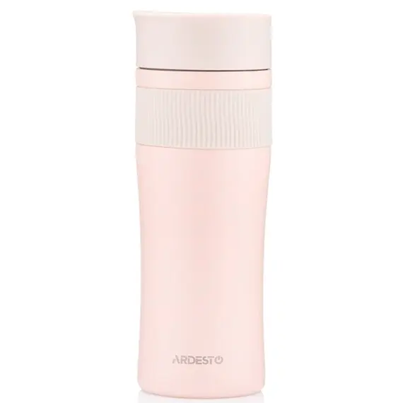 თერმოსი Ardesto Travel mug CaldoCup, 450ml, stainless steel, pinkთერმოსი Ardesto Travel mug CaldoCup, 450ml, stainless steel, pinkთერმოსი Ardesto Travel mug CaldoCup, 450ml, stainless steel, pink