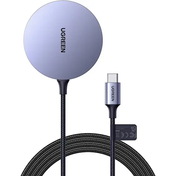 უსადენო დამტენი UGREEN CD245 (30233), MFA MagSafe 15W, Type-C to Magnetic Wireless Charger, Grayუსადენო დამტენი UGREEN CD245 (30233), MFA MagSafe 15W, Type-C to Magnetic Wireless Charger, Grayუსადენო დამტენი UGREEN CD245 (30233), MFA MagSafe 15W, Type-C to Magnetic Wireless Charger, Gray