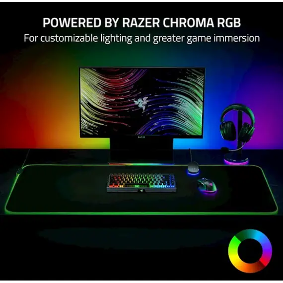 მაუსპადი Razer Mouse Pad Goliathus Chroma RGB 3XL (1200x550x4mm), black, 4 imageმაუსპადი Razer Mouse Pad Goliathus Chroma RGB 3XL (1200x550x4mm), black, 4 imageმაუსპადი Razer Mouse Pad Goliathus Chroma RGB 3XL (1200x550x4mm), black, 4 image