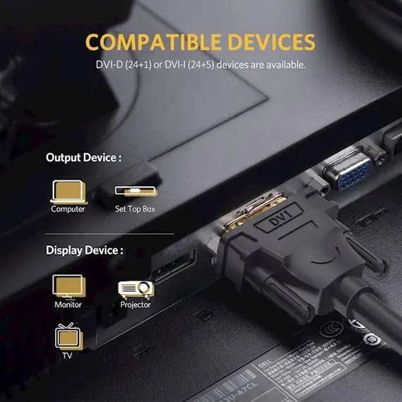 DVI კაბელი UGREEN DV101 (11607), DVI 24+1 Male To Male, 3m, Black, 5 imageDVI კაბელი UGREEN DV101 (11607), DVI 24+1 Male To Male, 3m, Black, 5 imageDVI კაბელი UGREEN DV101 (11607), DVI 24+1 Male To Male, 3m, Black, 5 image