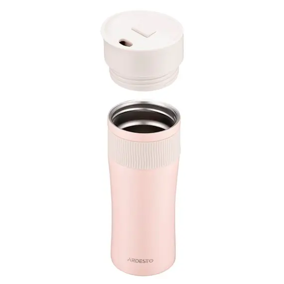 თერმოსი Ardesto Travel mug CaldoCup, 450ml, stainless steel, pink, 3 imageთერმოსი Ardesto Travel mug CaldoCup, 450ml, stainless steel, pink, 3 imageთერმოსი Ardesto Travel mug CaldoCup, 450ml, stainless steel, pink, 3 image