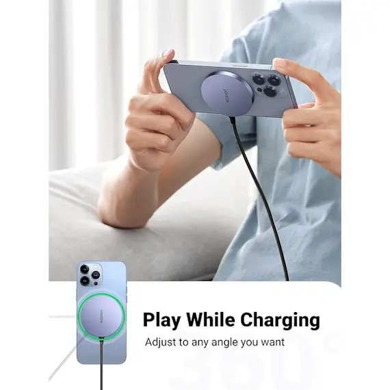 უსადენო დამტენი UGREEN CD245 (30233), MFA MagSafe 15W, Type-C to Magnetic Wireless Charger, Gray, 3 imageუსადენო დამტენი UGREEN CD245 (30233), MFA MagSafe 15W, Type-C to Magnetic Wireless Charger, Gray, 3 imageუსადენო დამტენი UGREEN CD245 (30233), MFA MagSafe 15W, Type-C to Magnetic Wireless Charger, Gray, 3 image