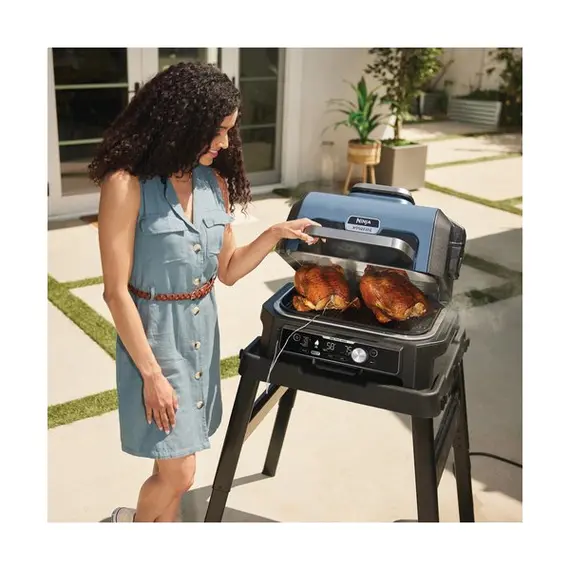გრილი Ninja OG901EU Woodfire Pro Connect XL, 1700W, Outdoor Grill, Black/Blue, 5 imageგრილი Ninja OG901EU Woodfire Pro Connect XL, 1700W, Outdoor Grill, Black/Blue, 5 imageგრილი Ninja OG901EU Woodfire Pro Connect XL, 1700W, Outdoor Grill, Black/Blue, 5 image