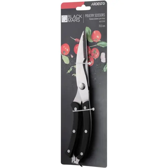 სამზარეულოს მაკრატელი Ardesto Kitchen Poultry Scissors Black Mars, 25.5cm, stainless steel, plastic, black, 3 imageსამზარეულოს მაკრატელი Ardesto Kitchen Poultry Scissors Black Mars, 25.5cm, stainless steel, plastic, black, 3 imageსამზარეულოს მაკრატელი Ardesto Kitchen Poultry Scissors Black Mars, 25.5cm, stainless steel, plastic, black, 3 image
