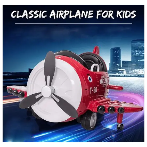 Children's electric car 20201-R in the form of a helicopter and with rubber tires, 3 imageChildren's electric car 20201-R in the form of a helicopter and with rubber tires, 3 imageChildren's electric car 20201-R in the form of a helicopter and with rubber tires, 3 image
