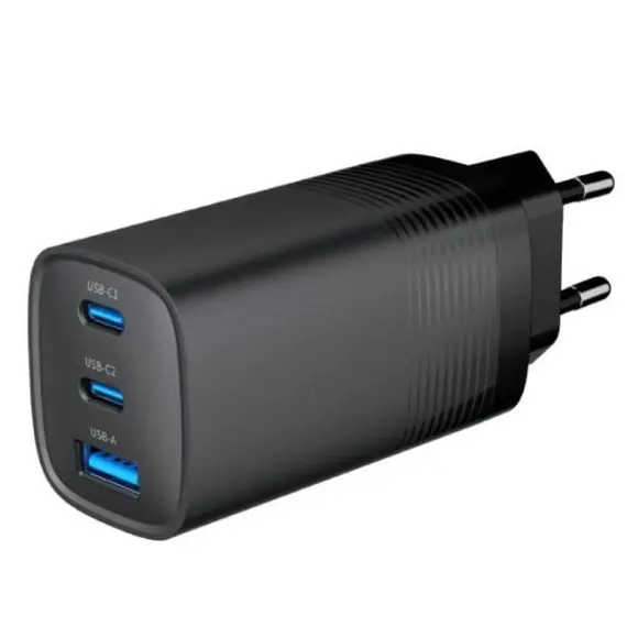 ადაპტერი Gembird TA-UC-PDQC65-01-BK 3-port 65 W GaN USB PowerDelivery fast charger Blackადაპტერი Gembird TA-UC-PDQC65-01-BK 3-port 65 W GaN USB PowerDelivery fast charger Blackადაპტერი Gembird TA-UC-PDQC65-01-BK 3-port 65 W GaN USB PowerDelivery fast charger Black