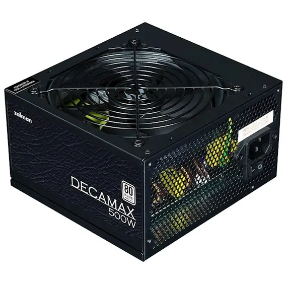 Power supply unit Zalman ZM500-LX3 Decamax, 500W, 80 Plus, Power Supply, Black, 3 imagePower supply unit Zalman ZM500-LX3 Decamax, 500W, 80 Plus, Power Supply, Black, 3 imagePower supply unit Zalman ZM500-LX3 Decamax, 500W, 80 Plus, Power Supply, Black, 3 image