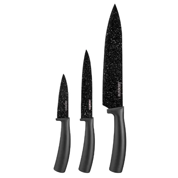 დანების ნაკრები Ardesto Black Mars Knives Set 3 pcs, black, stainless steel, plasticდანების ნაკრები Ardesto Black Mars Knives Set 3 pcs, black, stainless steel, plasticდანების ნაკრები Ardesto Black Mars Knives Set 3 pcs, black, stainless steel, plastic