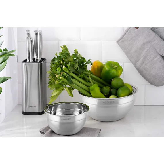 უჟანგავი ფოლადის ჯამი Ardesto Bowl Gemini, 18cm, 1.45l, stainless steel, 3 imageუჟანგავი ფოლადის ჯამი Ardesto Bowl Gemini, 18cm, 1.45l, stainless steel, 3 imageუჟანგავი ფოლადის ჯამი Ardesto Bowl Gemini, 18cm, 1.45l, stainless steel, 3 image