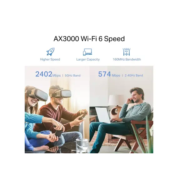 Router TP-link RE705X AX3000 Wi-Fi 6 Range Extender, 4 imageRouter TP-link RE705X AX3000 Wi-Fi 6 Range Extender, 4 imageRouter TP-link RE705X AX3000 Wi-Fi 6 Range Extender, 4 image