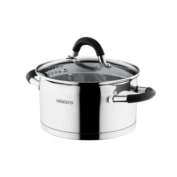 ქვაბების ნაკრები Ardesto Cookware set Gemini Monza with drain, 6pcs, stainless steel, 3 imageქვაბების ნაკრები Ardesto Cookware set Gemini Monza with drain, 6pcs, stainless steel, 3 imageქვაბების ნაკრები Ardesto Cookware set Gemini Monza with drain, 6pcs, stainless steel, 3 image