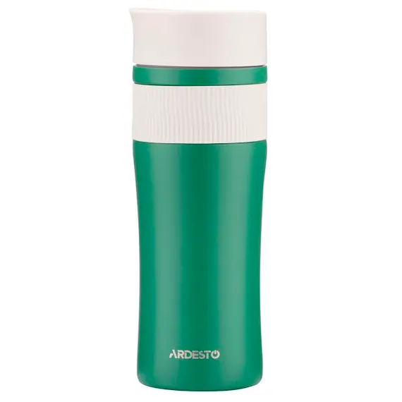 Thermos Ardesto Travel mug CaldoCup, 450ml, stainless steel, greenThermos Ardesto Travel mug CaldoCup, 450ml, stainless steel, greenThermos Ardesto Travel mug CaldoCup, 450ml, stainless steel, green