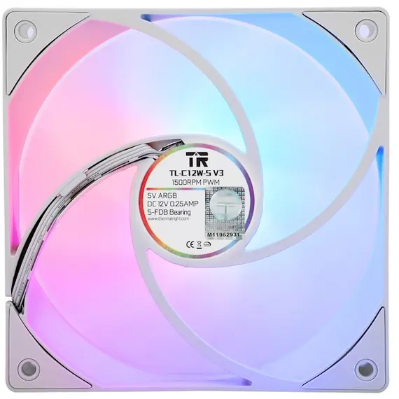 Cooler THERMALRIGHT TL-C12W-S V3 X3 ARGB 120mm Fans, 4 imageCooler THERMALRIGHT TL-C12W-S V3 X3 ARGB 120mm Fans, 4 imageCooler THERMALRIGHT TL-C12W-S V3 X3 ARGB 120mm Fans, 4 image