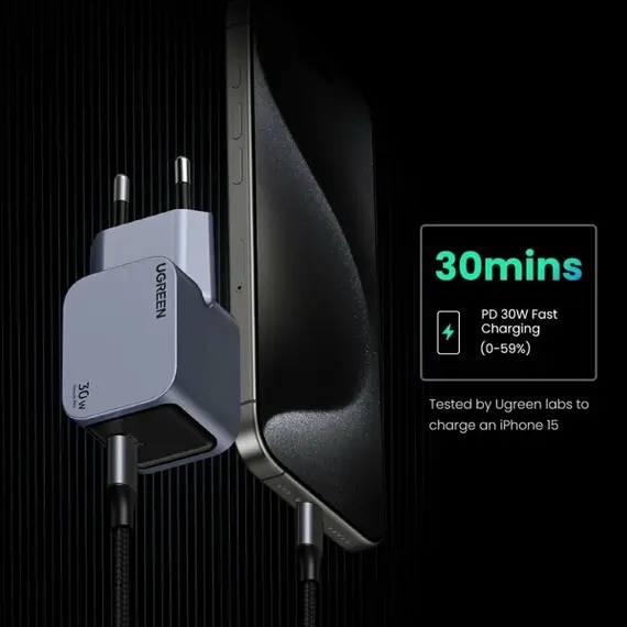 მობილურის დამტენი UGREEN X703 (35006) Nexode Pro, 30W, Type-C, Grey, 5 imageმობილურის დამტენი UGREEN X703 (35006) Nexode Pro, 30W, Type-C, Grey, 5 imageმობილურის დამტენი UGREEN X703 (35006) Nexode Pro, 30W, Type-C, Grey, 5 image