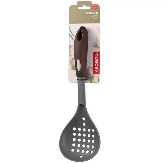 ჩამჩა Ardesto Skimmer Gemini, 32cm, nylon, gray-brownჩამჩა Ardesto Skimmer Gemini, 32cm, nylon, gray-brownჩამჩა Ardesto Skimmer Gemini, 32cm, nylon, gray-brown