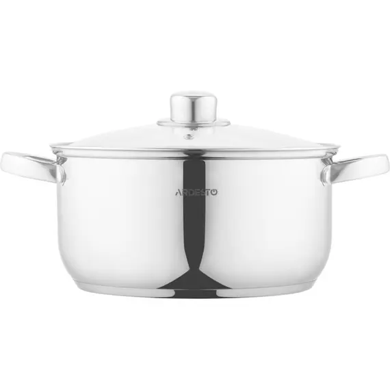 ქვაბი Ardesto Casserole with glass lid Gemini Gourmet Aosta, 5l, stainless steel, 3 imageქვაბი Ardesto Casserole with glass lid Gemini Gourmet Aosta, 5l, stainless steel, 3 imageქვაბი Ardesto Casserole with glass lid Gemini Gourmet Aosta, 5l, stainless steel, 3 image