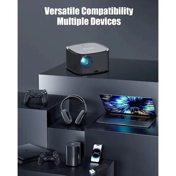 Projector Byintek X30, Smart LCD Projector, FHD 1920x1080, 650lm, Black, 6 imageProjector Byintek X30, Smart LCD Projector, FHD 1920x1080, 650lm, Black, 6 imageProjector Byintek X30, Smart LCD Projector, FHD 1920x1080, 650lm, Black, 6 image