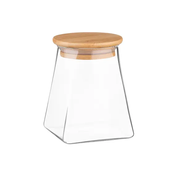Ardesto Jar Midori, 510ml, glass, bamboo, cone, transparent, 5 imageArdesto Jar Midori, 510ml, glass, bamboo, cone, transparent, 5 imageArdesto Jar Midori, 510ml, glass, bamboo, cone, transparent, 5 image