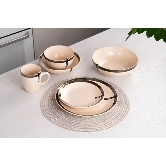 კერამიკის თეფში Ardesto Dinner plate Liguria Cream, 26cm, ceramics, creamy, 5 imageკერამიკის თეფში Ardesto Dinner plate Liguria Cream, 26cm, ceramics, creamy, 5 imageკერამიკის თეფში Ardesto Dinner plate Liguria Cream, 26cm, ceramics, creamy, 5 image