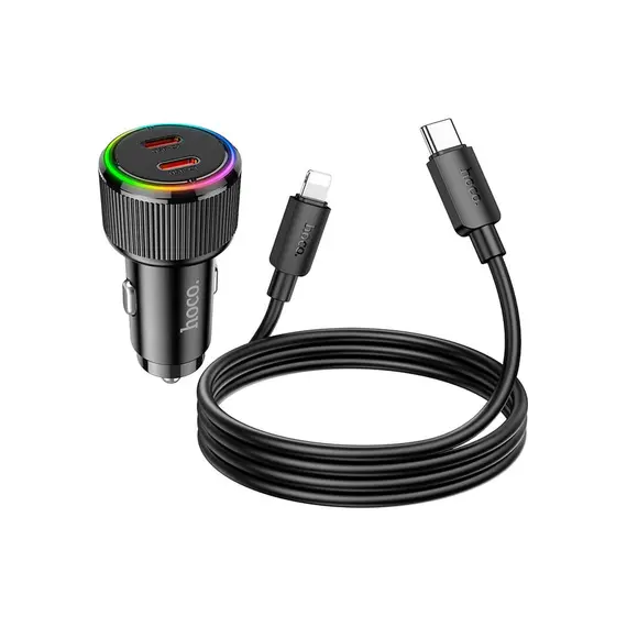 Car charger Hoco NZ14B Guerrero PD50W Dual-Type-C car charger black, 2 imageCar charger Hoco NZ14B Guerrero PD50W Dual-Type-C car charger black, 2 imageCar charger Hoco NZ14B Guerrero PD50W Dual-Type-C car charger black, 2 image
