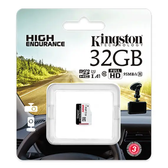 Kingston microSD  32GB C10 UHS-I R90/W45MB/s High Endurance, 3 imageKingston microSD  32GB C10 UHS-I R90/W45MB/s High Endurance, 3 imageKingston microSD  32GB C10 UHS-I R90/W45MB/s High Endurance, 3 image