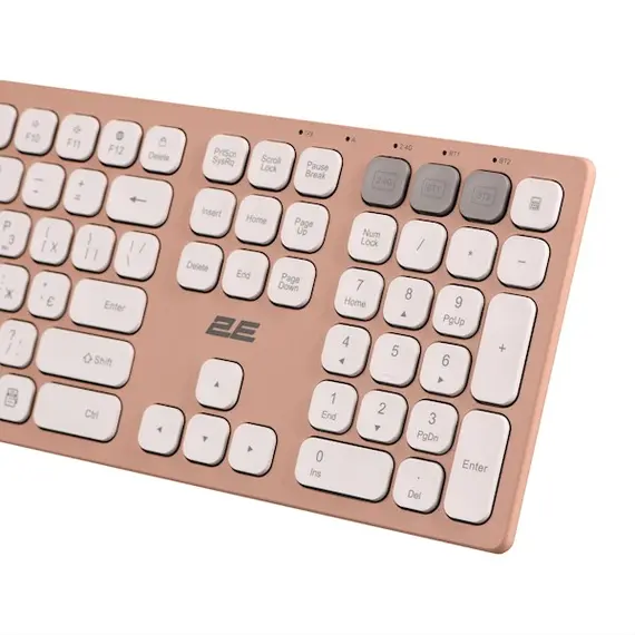 კლავიატურა 2E 2E-KS270WBPN Scissor, Wireless, USB, Bluetooth, Keyboard, Pink/White, 2 imageკლავიატურა 2E 2E-KS270WBPN Scissor, Wireless, USB, Bluetooth, Keyboard, Pink/White, 2 imageკლავიატურა 2E 2E-KS270WBPN Scissor, Wireless, USB, Bluetooth, Keyboard, Pink/White, 2 image