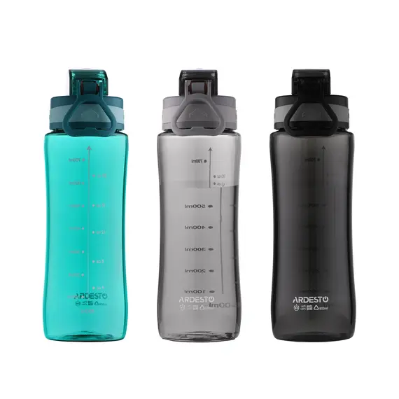 წყლის ბოთლი Ardesto Bottle Purity, 800ml, plastic, grey, 5 imageწყლის ბოთლი Ardesto Bottle Purity, 800ml, plastic, grey, 5 imageწყლის ბოთლი Ardesto Bottle Purity, 800ml, plastic, grey, 5 image