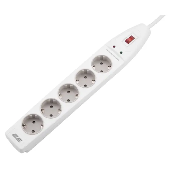 დენის გამანაწილებელი 2Е 2E-SP515M2WH, 5 Socket, 2m, Power Strip With Surge Protector, Whiteდენის გამანაწილებელი 2Е 2E-SP515M2WH, 5 Socket, 2m, Power Strip With Surge Protector, Whiteდენის გამანაწილებელი 2Е 2E-SP515M2WH, 5 Socket, 2m, Power Strip With Surge Protector, White