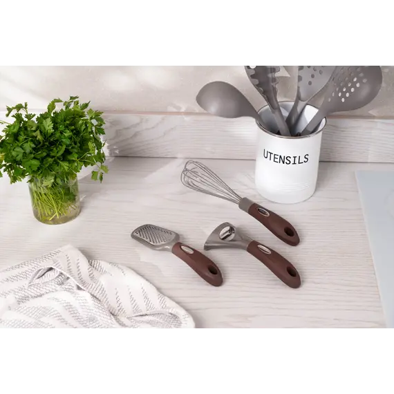 Ardesto Grater Gemini, 21.5cm, stainless steel, plastic, gray-brown, 2 imageArdesto Grater Gemini, 21.5cm, stainless steel, plastic, gray-brown, 2 imageArdesto Grater Gemini, 21.5cm, stainless steel, plastic, gray-brown, 2 image