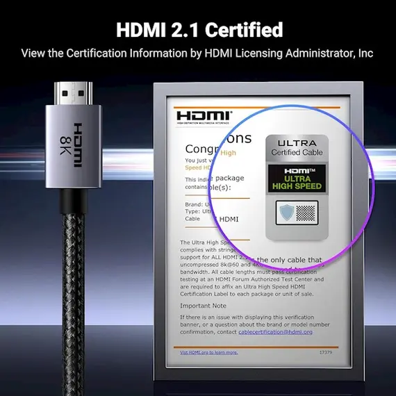 HDMI კაბელი UGREEN HD171(25911), 8K HDMI To HDMI, 3M, Grey, 8 imageHDMI კაბელი UGREEN HD171(25911), 8K HDMI To HDMI, 3M, Grey, 8 imageHDMI კაბელი UGREEN HD171(25911), 8K HDMI To HDMI, 3M, Grey, 8 image