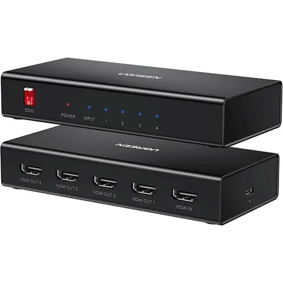 HDMI სპლიტერი UGREEN CM570 (90514), HDMI Splitter 1 In 4, Black, 2 imageHDMI სპლიტერი UGREEN CM570 (90514), HDMI Splitter 1 In 4, Black, 2 imageHDMI სპლიტერი UGREEN CM570 (90514), HDMI Splitter 1 In 4, Black, 2 image